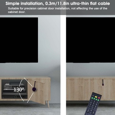 Ultra Thin IR Extender Cable High Power Infrared Remote Repeater With Built In