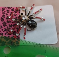 Broche Betsey Johnson – Oiseau Et Fleur De Prunier – Cristal émaillé – Neuve