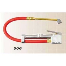 Milton S506 Dual Head Inflator Gauge with 12" Air Hose