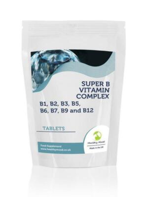 B Vitamins Super Complex 180 Tablets HMB1 B2 B3 B5 B6 B7 B9 B12