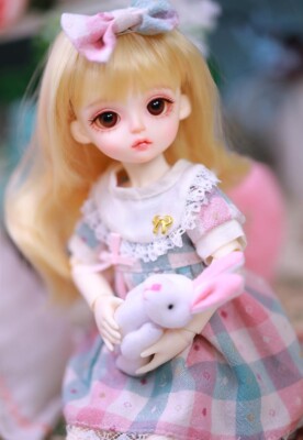 1/6 BJD Doll LCC Macaron B-Free Face Make UP+Eyes+Clothes+wig+Shoes