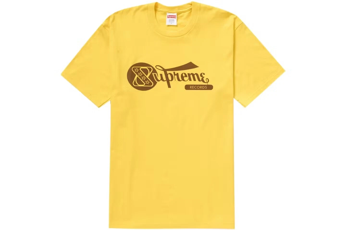 Tee shirt jaune Supreme Records xxl
