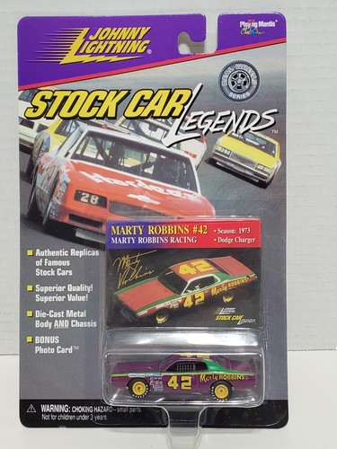 MARTY ROBBINS RACING #42 CHARGER STOCK CAR LEGENDS SEASON 1973 JOHNNY LIGHTNING