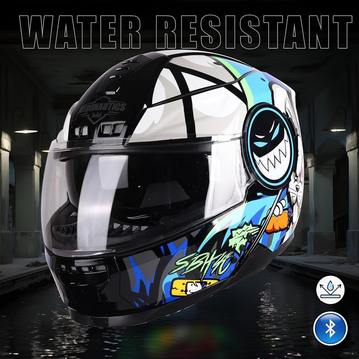 Steelbird SBH-40 Crazy Doe Full Face Double Visor Motorcycle