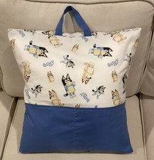 Bluey Reading Pillow Travel Pillow For Kids Handmade Pillowcase Pillow Included
