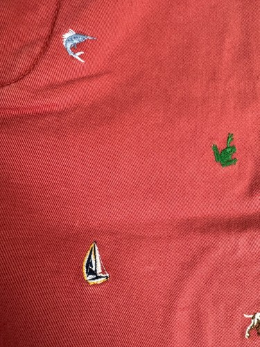Youth J.Crew Red Embroidered Shorts With Nautical & Animal Designs Size 9 NWT - Picture 12 of 16