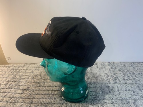 VTG Harley Davidson Snapback Patch Hat Black Made in USA - Picture 3 of 6
