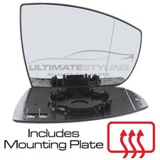 Mirror Glass Ford Grand C-Max 2010-2019 Heated Aspherical Drivers Side Right
