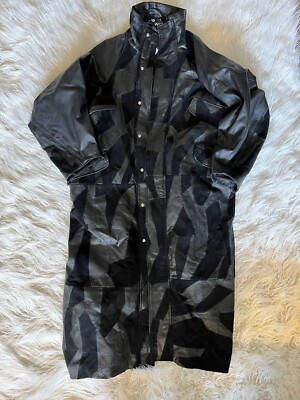 Stamm Ledermantel Patchwork Gr. S/M