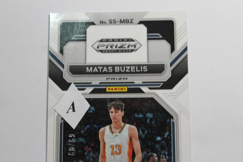 Matas Buzelis 23-24 Sensational Signatures AGRIETADO Púrpura Prizm Auto 69/99 - Imagen 4 de 6