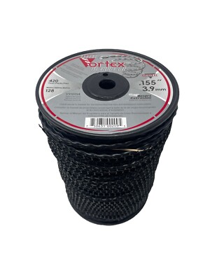 Vortex Alu Trimmerfaden Mähfaden - 3,9 mm x 128 Meter  Spiralform - Stealth Line