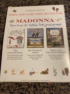 洋書 Madonna: 3 Book Collection MADONNA 3 Childrens Book Box Set! English Roses, Peabody's