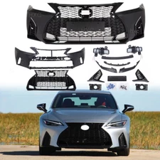 Front Bumper Cover Kit For 06-13 Lexus IS250 IS350 Conversion to 2021-up F-Sport