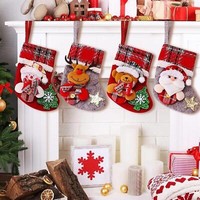 Kinder Weihnachtsstrumpf Set 4 StüCk Kamin Personalisiert AufhäNgen