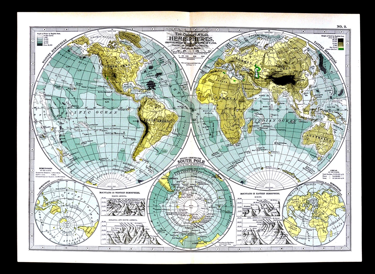 Western Hemisphere Physical Map