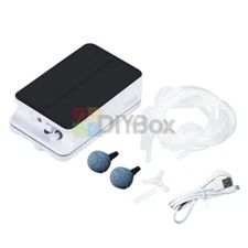 5V Solar Powered Charging Oxygenator Fish Tanks Aquarium Air Pump Aerator 290MA