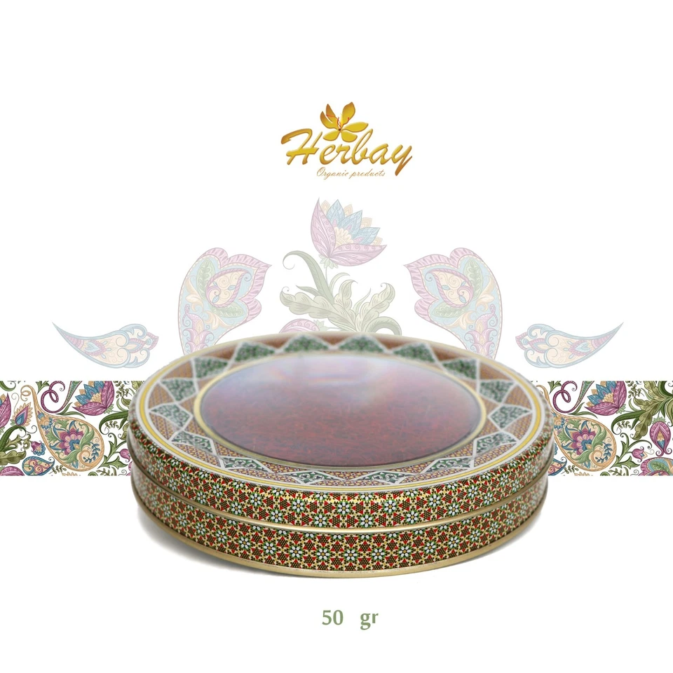 Herbay Saffron, Finest Pure Premium Super-Negin Saffron Spice 50 grams Khatam - Image 3 of 4