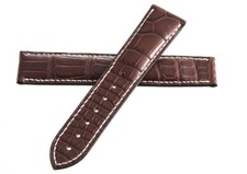 Genuine Omega Seamaster Brown Alligator Strap Band 20mm x 18mm 98000080 JAD