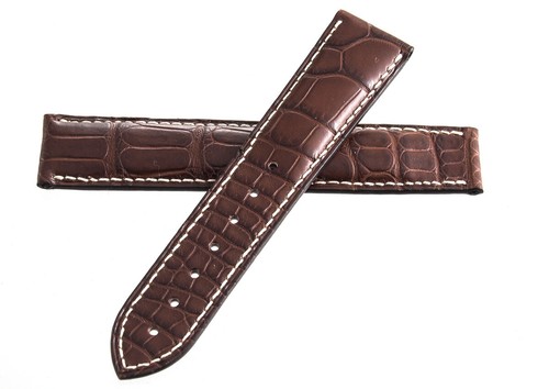 Genuine Omega Seamaster Brown Alligator 
