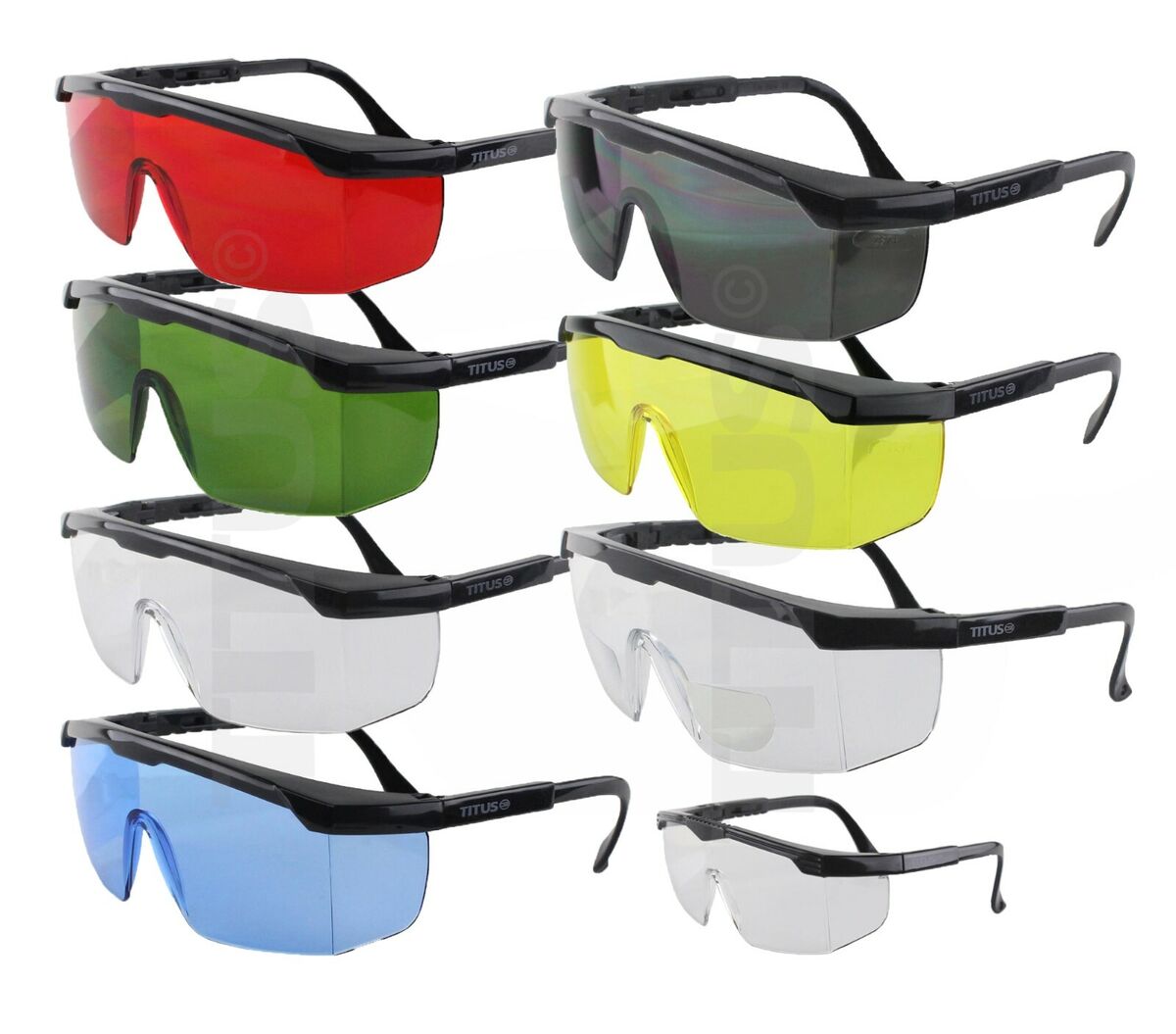 Titus G6 Safety Glasses Shooting Motorcycle Eye Protection ANSI Z87 Compliant 