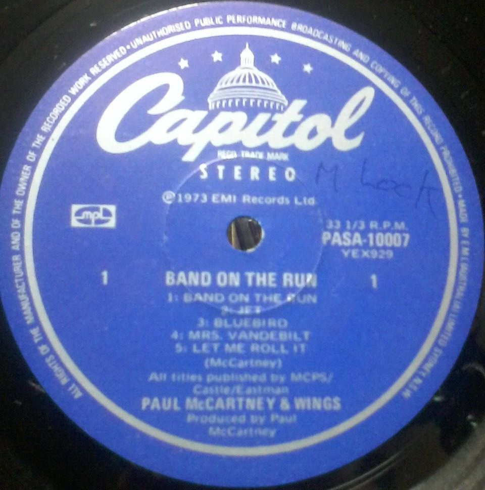 PAUL McCARTNEY / WINGS BAND ON THE RUN VINYL LP 1973 ORIG AUST PRESS
