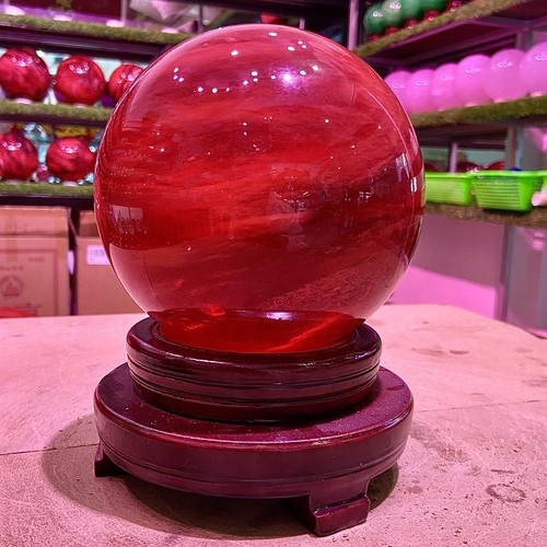 7.6LB Natural Red melting stone crystal Ball Quartz Crystal Sphere Reiki - 第 12/22 張圖片