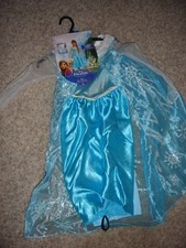 Disney Frozen Elsa of Arendelle dress costume Tiara  Gloves S 4-6x Halloween