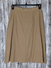 Women's Vintage Tan A-Line Skirt Size 13/14- Small / Medium