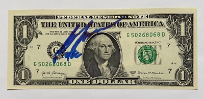Bob Beamon signiert Dollar Schein Olympia 1968 Autogramm Unterschrift Signed
