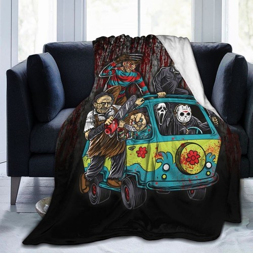 NEW 3D Horror Movie Characters Sofa Bed Blanket Flannel Soft Throw Xmas Gifts - Picture 2 of 53