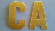 YELLOW GOLD Captain C Alternate A Patch for Jersey Hockey Soccer Football Sports