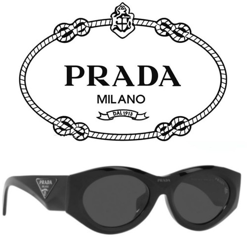 Gafas De Sol PRADA PR20Z OVAL Black 53 New - Imagen 13 de 19