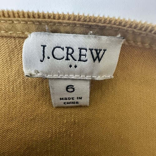 J. Crew Cord Knopfleiste Overall Kleid senfgelb Damen 6 DC1 - Bild 6 von 7