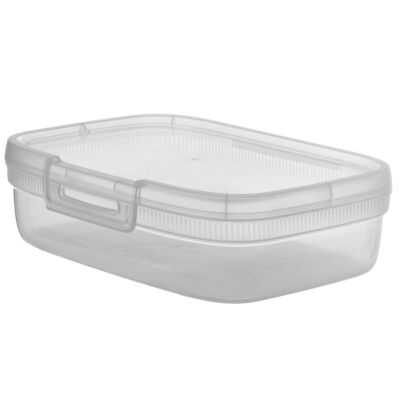 Curver Snap Box Behälter, 1.3L, Transparent, quadratisch