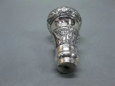 Vintage Spare part Solid Silver Knob Brass handle for walking stick walking cane