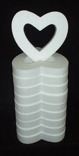 10pc EPS styro-foam Open HEART 12"X2" White Craft Floral Wedding Party Valentine