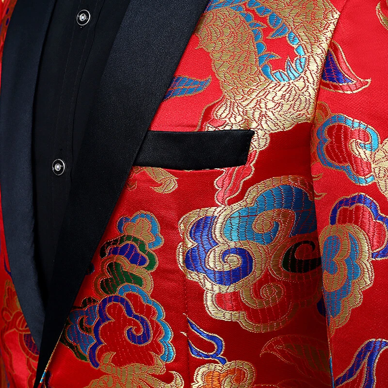 Red ethnic deals jacket