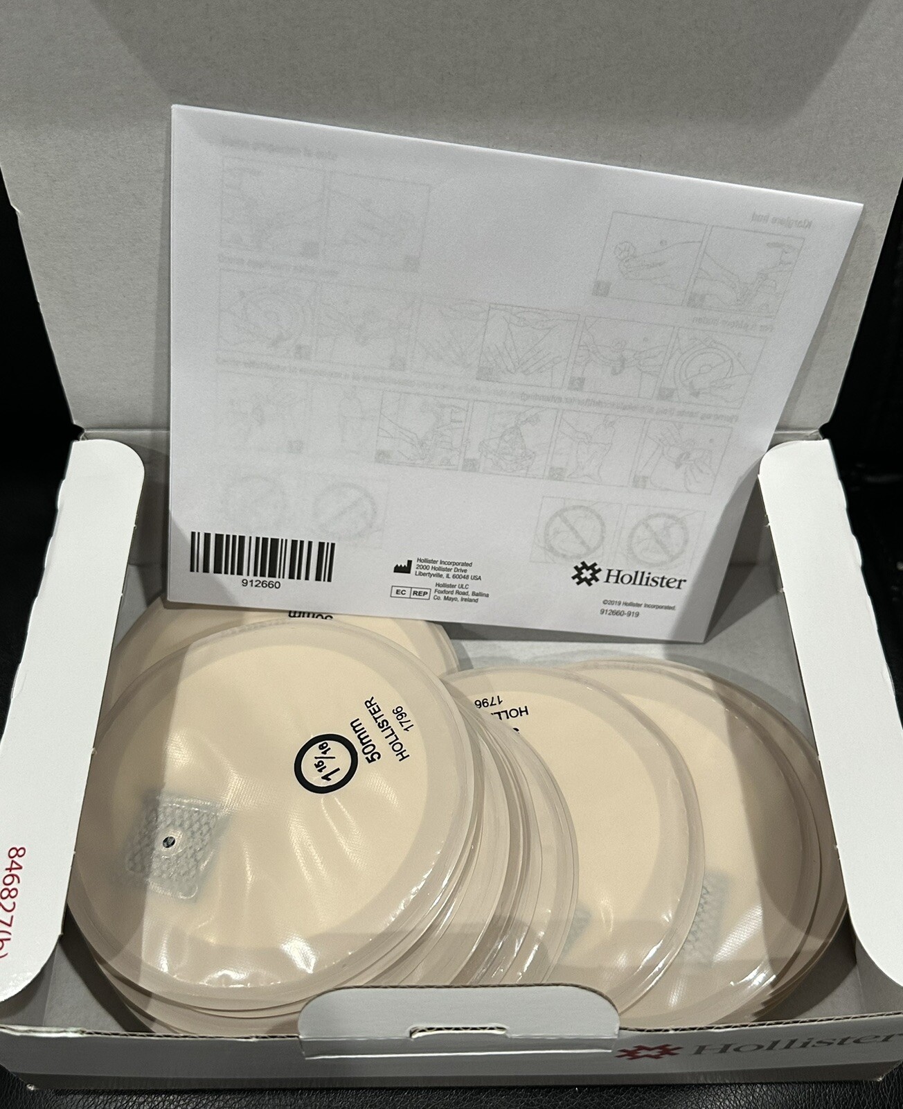 30 Hollister 1796 Contour 1 Beige Ostomy Stoma Caps w Filter 115/16