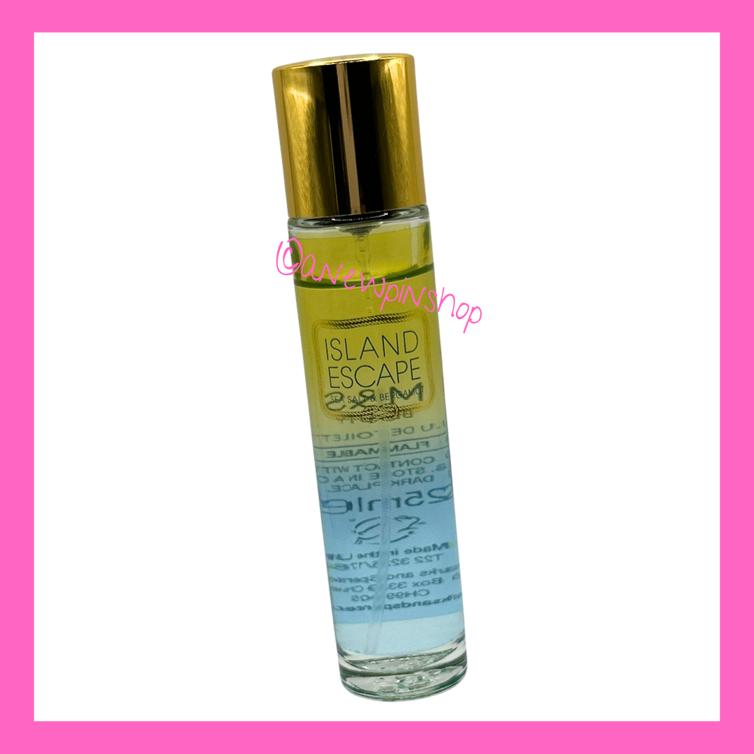 Body Mist Spray Island Escape Perfume M\u0026S Island Escape Seasalt Bergamot  25ml EDT Perfume NEW Marks, image size:1080x1080