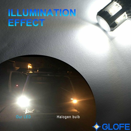 2X GLOFE 7443 7440 SMD LED Back Up Reverse Light Bulbs 6000K White Super 2100LM - Picture 9 of 11