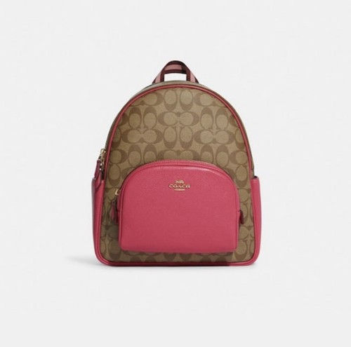 NWT Coach Court Backpack In Signature 
