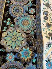 Quilt top: Handmade Quilt Top-Cosmic Butterflies & Flowers 48" x68" Gold Outline — photo 9