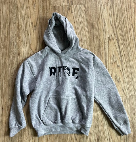 Boys Grey Dirtbike Sweatshirt (RIDE) Size M