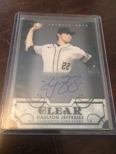 2016 Leaf Trinity DAULTON JEFFERIES Clear Auto OAKLAND ATHLETICS