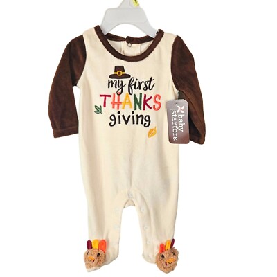 My First Thanksgiving Newborn Thanksgiving Outfit Boy Boys Baby