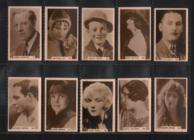 Tobacco Cigarette cards RARE set 1932 Cinema Celebrities, Harold Lloyd, etc 