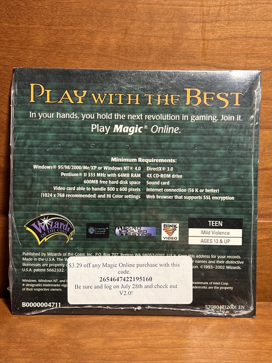 Magic The Gathering Online PC CD-ROM Brand New & Sealed