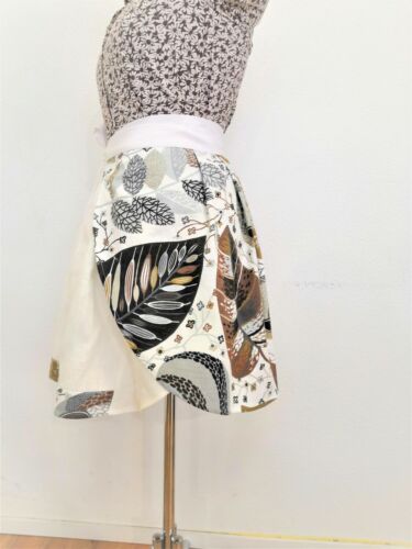Size L/ 10 US Linen and cotton wrap skirt - Picture 3 of 11