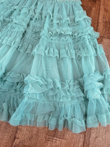 Mini Boden Tulle Midi Skirt in Fountain Green Worn Once Girls Size 7-8 - Picture 2 of 7