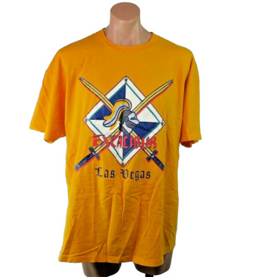 VTG 90s Casino Goldenrod Las Vegas Excalibur Hotel Single Stitch XL T-Shirt